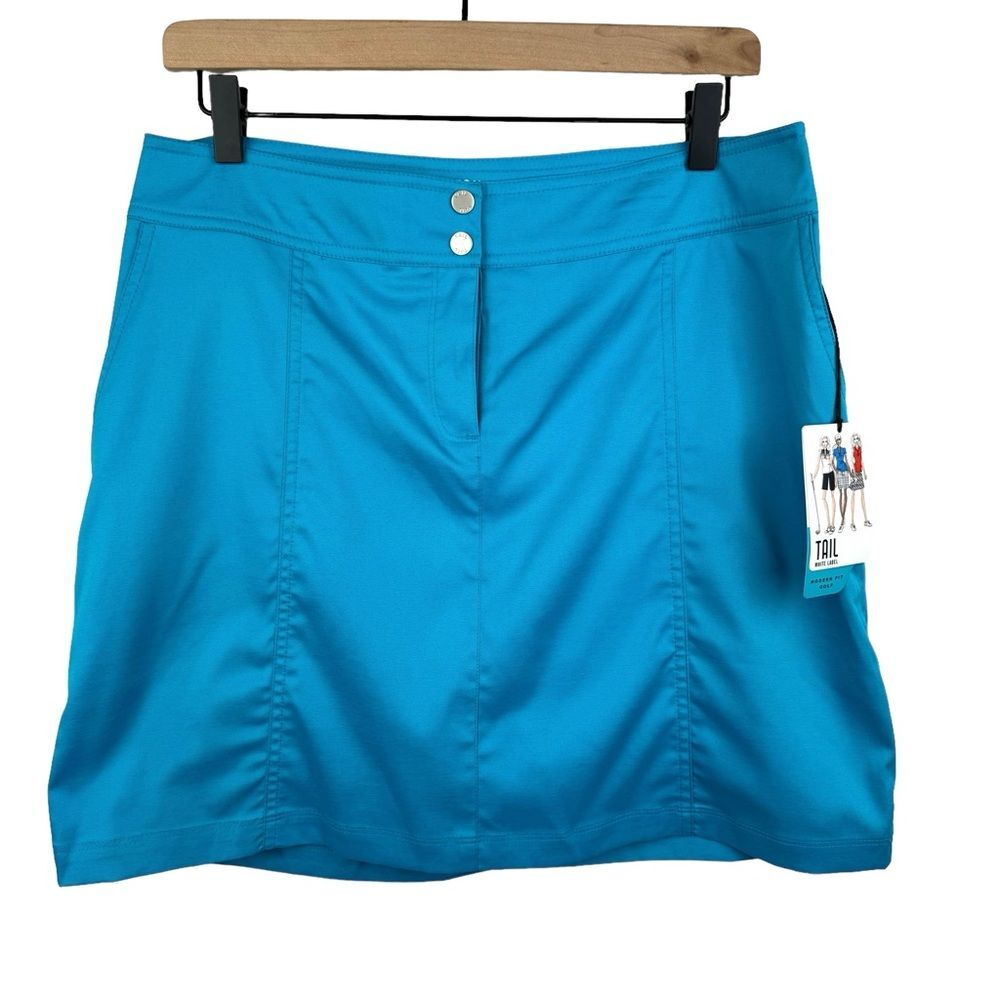 Tail Turquoise Blue Golf Tennis Skort NEW Sz 6 Active Stretch Inside Pocket